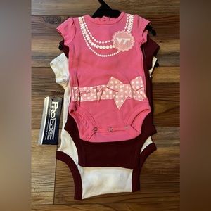 0/3 month 3 pack Virginia Tech onesies NWT